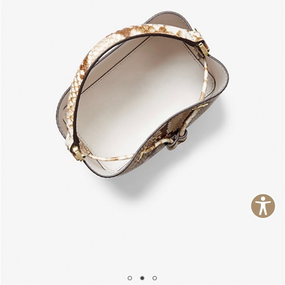 Michael Kors Suri Python Embossed Bag - Picture 2 of 8